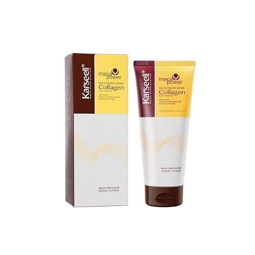 Karseell Collagen Hair Treatment Deep Repair Conditioning Argan Oil Collagen Hair Mask Essence for Dry Damaged Hair All Hair Types 200ml