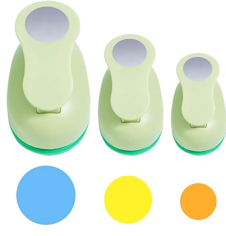 UCEC Circle Punch Set – 25/15/10 mm, Circle Punches for Crafting