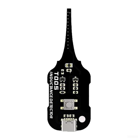 Inductance Tester for Motherboard Coil Detection Electromagnetic Induction Tool with Green Indicator Light Portable for PCB Repair and Electronic Device Troubleshooting(black)