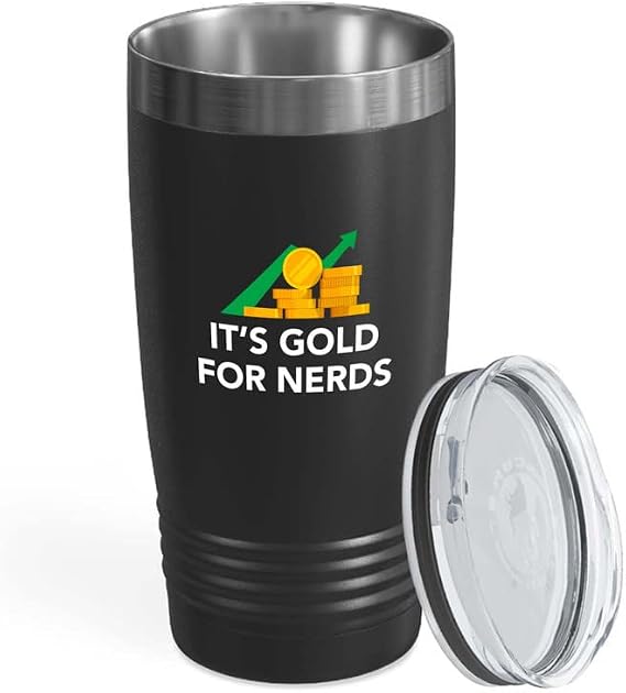 Cryptocurrency Black Viking Tumbler 20oz - It's Gold For Nerds - Trader Investing Money Scalping Trade Business Crypto Currency Company Profit