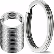 Silver Flat Key Rings Metal Split Rings for Home Car Office Keys Attachment
