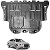 Front Engine Splash Shield Fit for Audi A3 2015 2016 Engine Case Guards Fit for A3 Under Engine Cover Mud Flaps Directly Replace Original One Black