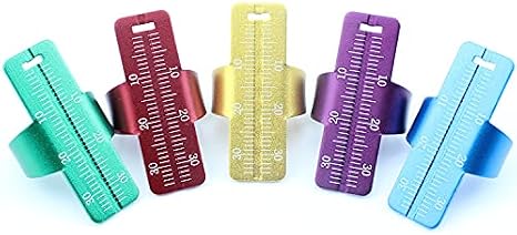 J&J Ortho Aluminum Metal Endo Finger Ruler (Gold)