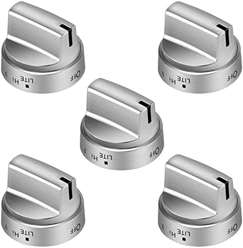 AMI PARTS WB03X24818 Knob Fit for GE Stove Knobs Replacements 5 Pack,Replace PS11729081 AP5989029 GE Profile Range Oven for JGB645EEK1ES JGB660EEJ1ES JGB700EEJ1ES, Not Universal