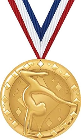 Gymnastics Medals - 2" Gold Gymnastics Team Medal Awards Prime