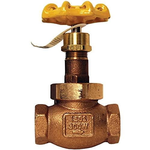 Dixon DGLBV200 Brass FNPT Domestic Globe Valve, Malleable Iron Hand Wheel, 2 ID, Bronze