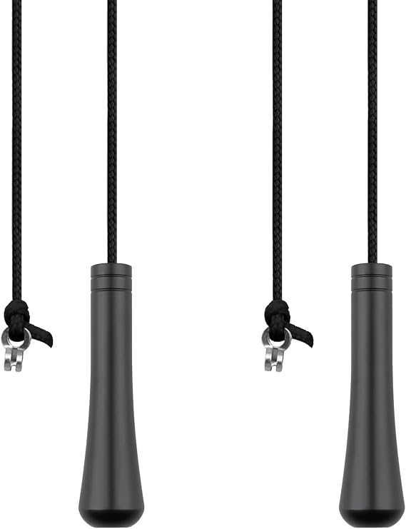 2Pcs Bathroom Light Pull Cord Teardrop 5.8cm Black with 150cm Extention