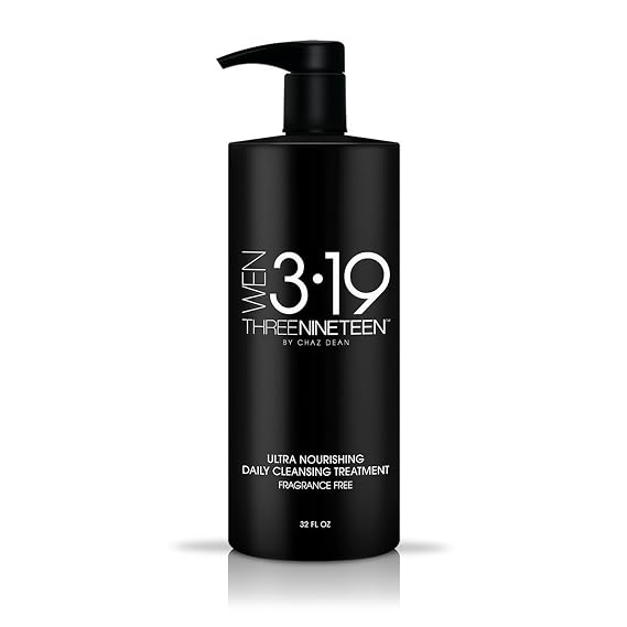 WEN 319 by Chaz Dean Daily Cleansing Treatment - Cleansing Conditioner for Hair, Shampoo & Conditioner Cowash for Fine or Curly Hair, Co Wash with Rosemary Oil - Fragrance Free, 32 Fl Oz (Pack of 1)