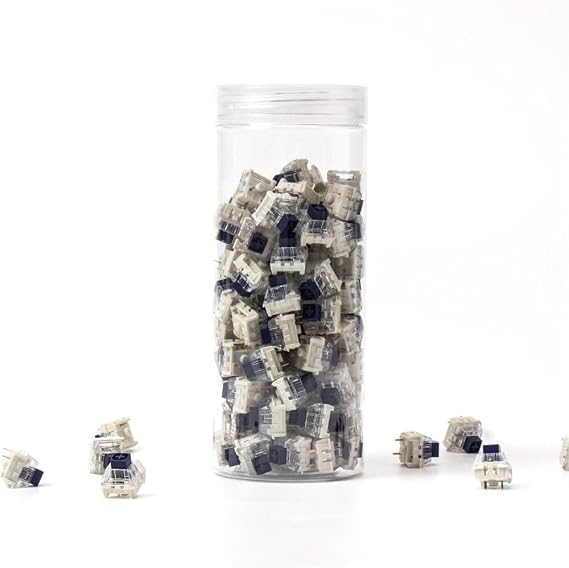 Kailh Box Navy Switch, 3Pin Thick Clicky Switch for Custom Mechanical Keyboard(110PCS)