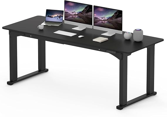 SANODESK 4-Leg 78''x32'' Large Electric Height Adjustable Standing Desk