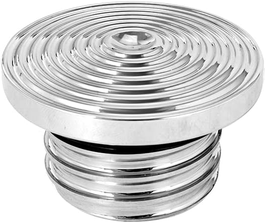 Winall Motorcycle Gas Tank Oil Cap Vented Fuel Gas Tank 16 Type Aluminum For Harley Sportster XL Dyna Softail Touring Road King 883 48. (Chrome)