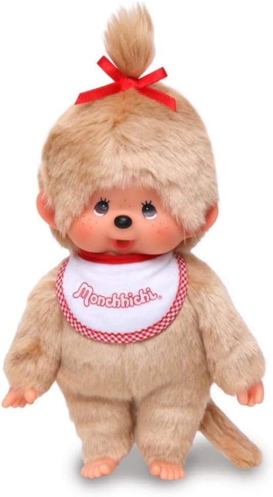 Sekiguchi Monchichi Premium Standard, M, Beige, Girls, 251858 H 8.7 x W 6.3 x D 5.1 inches 22 x 16 x 13 cm