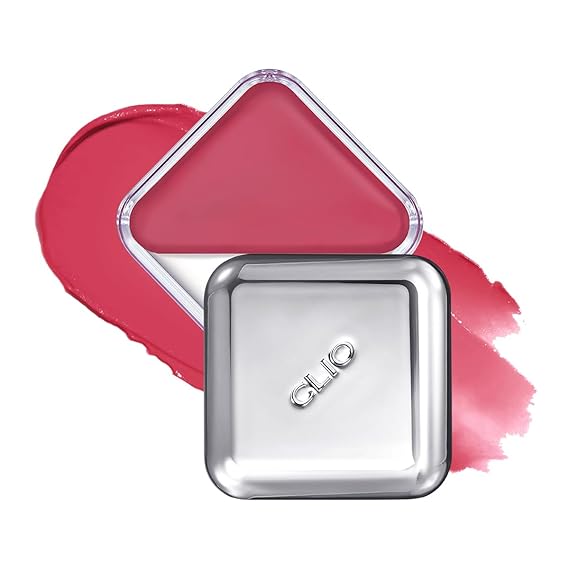 CLIO Essential Lip & Cheek Tap, Pocket Blush, Creamy & Buildable Color, Contour & Highlight Face, Dewy & Natural Glow Finish, Non-Greasy, Travel-Sized, Safe for Sensitive Skin (04 FROM BERRY)