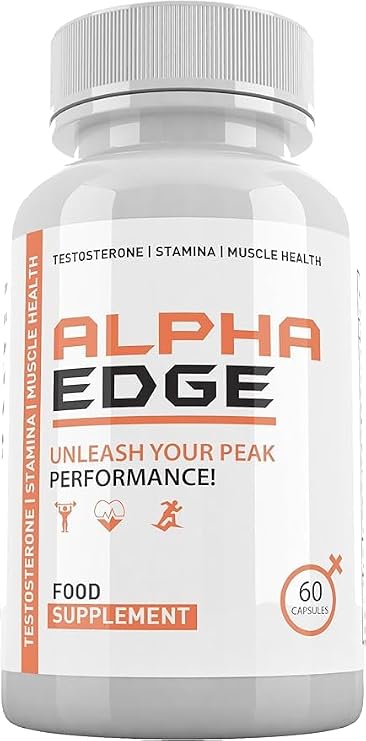 Alpha Edge Men's Vitality Formula – Natural Energy, Stamina & Wellness Support Nutritional Supplement (1-Month Supply)