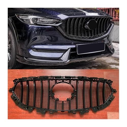 Radiator Grille Front Racing Grille Mesh Car Cover Grille Compatible For Mazda CX-5 CX5 CX8 CX-8 2017 2018 2019 2020 Exterior AccessoriesBlack