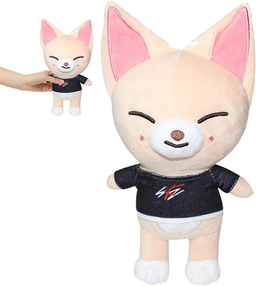 Stray Fox Plush Doll, Soft Animal Doll, Stray Fox Decoration Figure Plush Gift for Family and Friends Birthday Party.