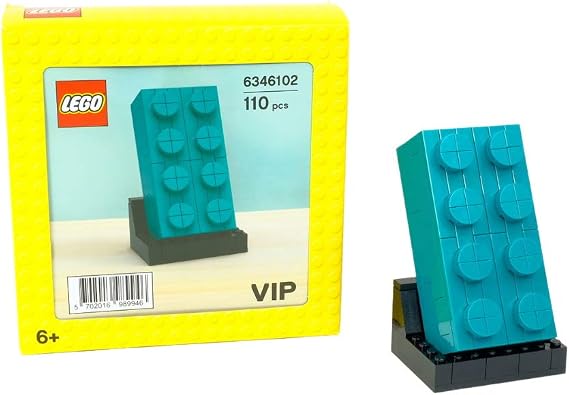 Lego VIP: 24 Teal Buildable Brick - 110 Piece Building Set - Lego, #6346101, Ages 6+