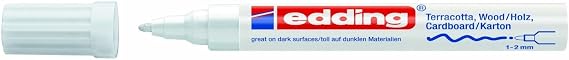 edding edding 4040 creative mat boya kalemi, 1-2 mm, beyaz
