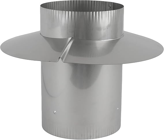Wind Cap Adapter Stainless Steel 6 inch
