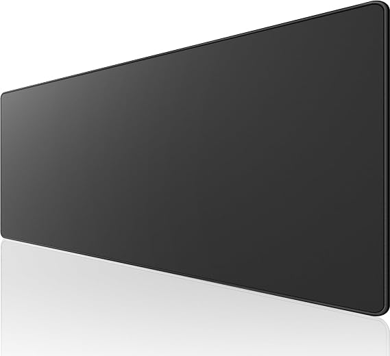 KTRIO Large Gaming Mouse Pad Desk Mat for Gamer, 35.4" x 15.7", Black, L