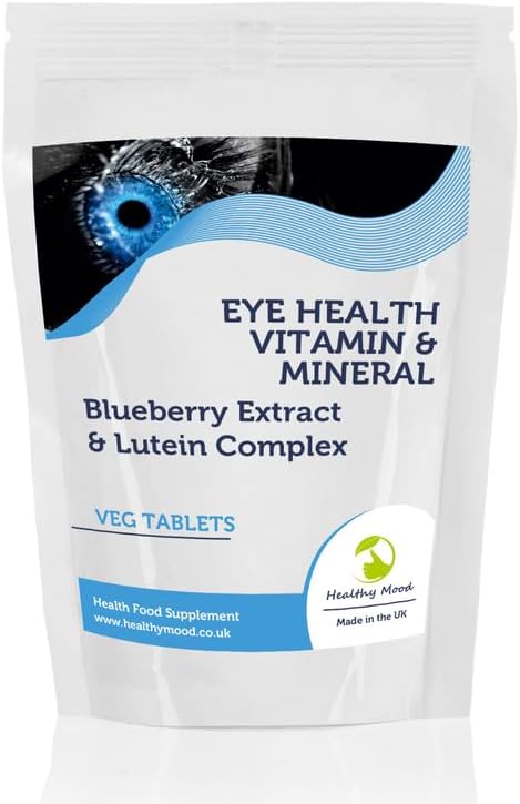 Eyehealth Vitamin & Mineral Blueberry & Lutein 30/60/90/120/180 Veg Tablets (60)