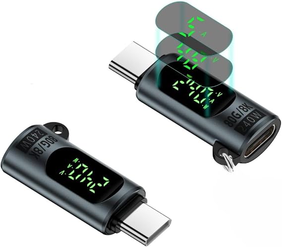 LivX Type C to Type C 240W 80Gbps Dijital Göstergeli Şarj ve Veri Aktarımı OTGJK