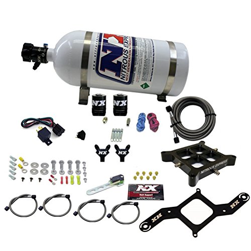 Nitrous Express - 4150 Billet Crossbar Pro-Power Nitrous Kit 100-500HP w10lb Bottle 60542-10