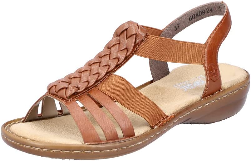 Rieker 60809-00 Women's Sandals Synthetic Black