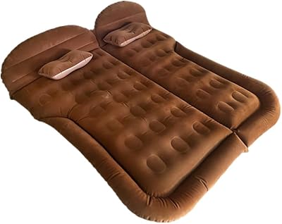 Car Bed for Bentley Continental GTGTC Flying Spur Mulsanne Arnage Bentayga,Travel Inflatable Mattress Car Sleeping Beds Travel Camping Multi-Purpose Bed with Air Pump,D Brown