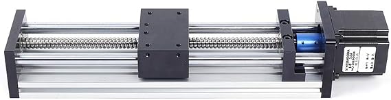 100/200/300mm GGP Ball Screw Linear with Nema 23 Stepper Motor, Linear Guide Slide Table Ball Screw Motion Rail CNC Linear Guide Stage Actuator (200mm)