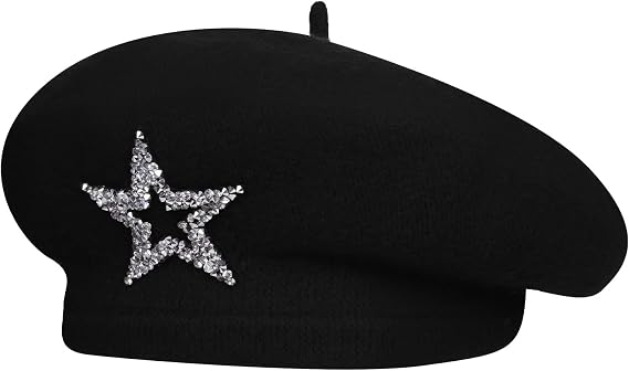 choyaxo Solid Beret Hats Barrette Hat for Women