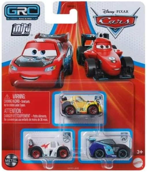 Disney Cars Mini Racers 3 Pack (Grc Racers 2 Shu Todoroki, Miguel Camino and Jackson Storm)