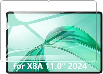 Kepuch 2 Pack Tempered Glass Screen Protector Transparent Compatible for Honor Pad X8A 11.0" 2024
