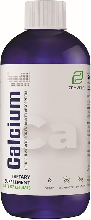 Liquid Ionic Calcium Supplement for Women's Bone & Teeth Support