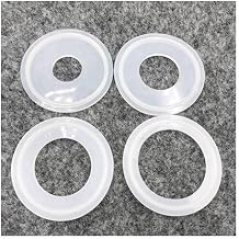 5pcs Sanitary Tri Clamp Ferrule Silicone Sealing Strip Gasket Ring Washer, for Home Improvement Hardware Sealing Strip Gasket Ring (Size : 32MM-50.5MM)