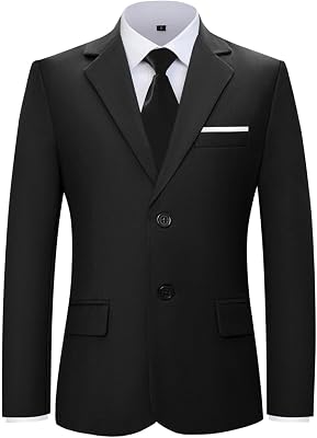Boys Blazer Formal Slim Fit Single Breasted Kids Jacket for Boy Sport Coat for Homecoming