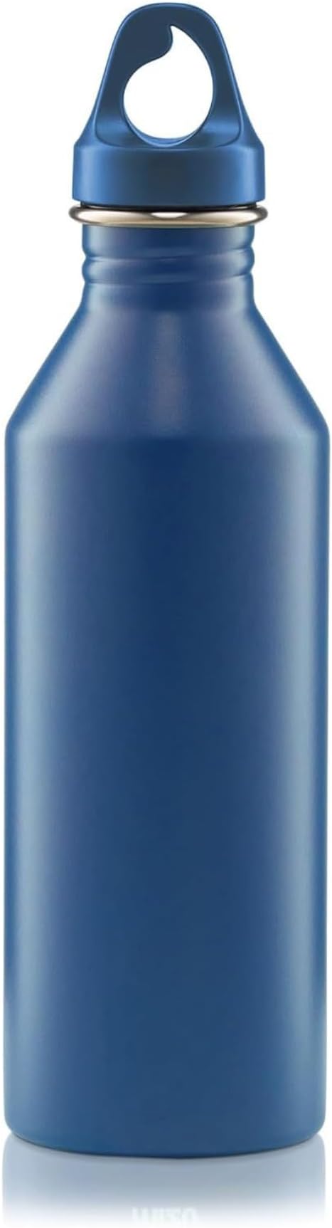 Mizu M8-25 oz. Single Wall Narrow Mouth Stainless Steel Bottle with Loop Cap - Ocean Blue