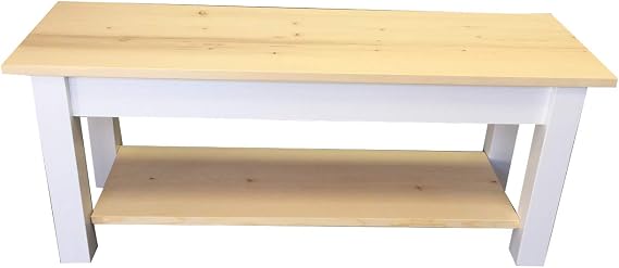Nantucket Bench with Shelf (30)