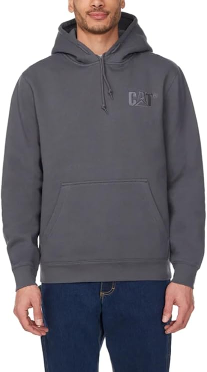 CAT Caterpillar Mens Trademark Hoodies with Embroidered Front Logo