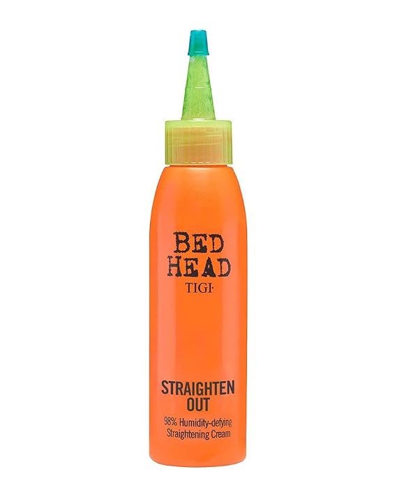 TIGI Bed Head Straighten Out 98% Humidity Defying Straightening Cream for Unisex, 4 Ounce
