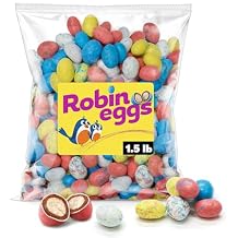Easter Candy Robin Eggs Minis - Pastel Candy Coated Malted Milk Chocolate Eggs with Crunchy Center Spring & Easter Candy (1.5 lb Bulk)