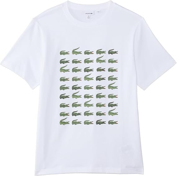 Lacoste Unisex Adult Multi Croc Print Croc T-Shirt