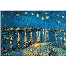 VINCENT VAN GOGH - NIGHT AT THE RHONE Print