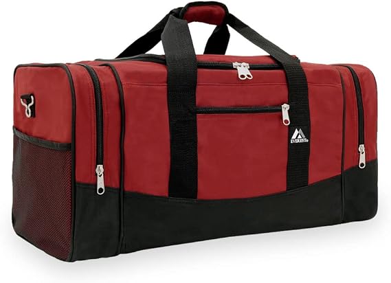 Everest 025 Crossover Duffel Bag Large, 25", Burgundy