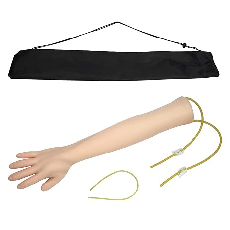 Phlebotomy Practice Kit for Injection Training, IV Practice Arm for Nursing | Venipuncture and Blood Draw Practice Kit, Model for Medical Students, Education Training