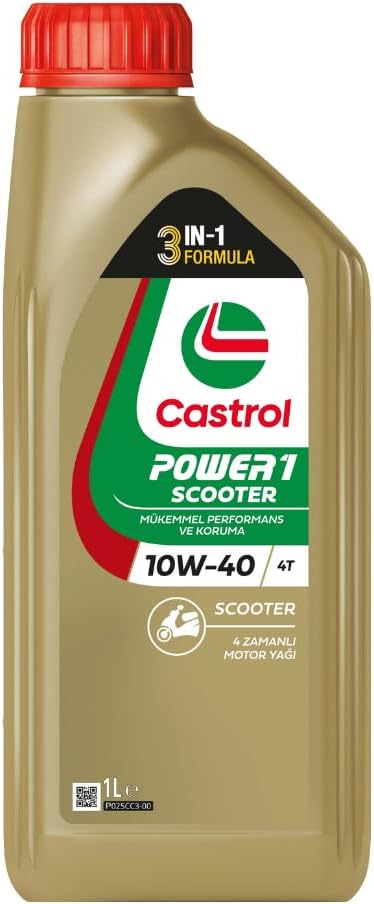 Castrol Power 1 Scooter 10W40 4T 1 liter Motorcycle Oil
