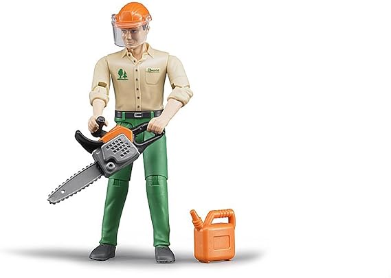 Bruder 60030 Forest Worker with Accessories, Toy Figure, Action Figure