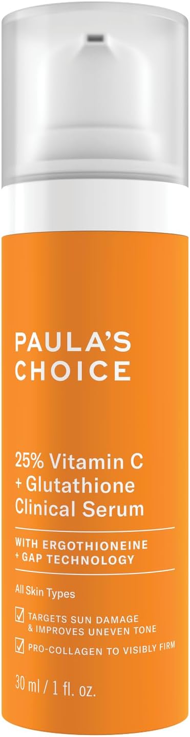 Paula's Choice 25% Vitamin C + Glutathione Serum, Brightens Skin, 30 ml