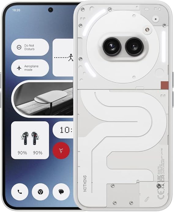 Nothing Phone 2a 8+128GB - Smartphone con Nothing OS 2.5 - Blanco Roto