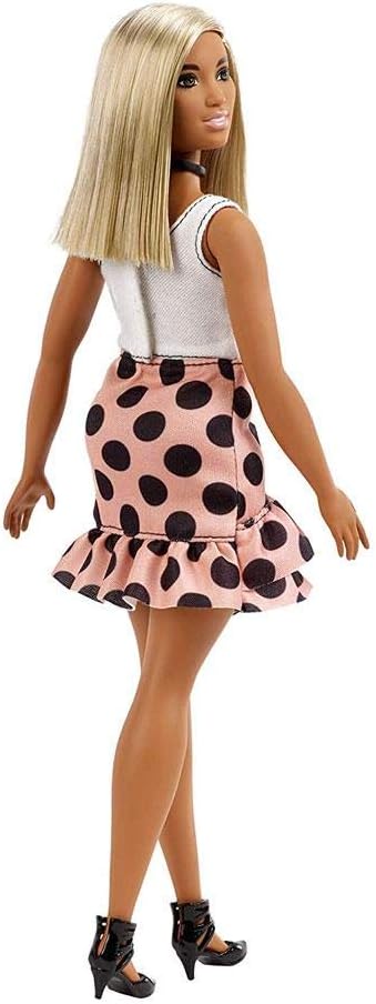Barbie Fashionistas Bebek ve Aksesuarları Sarışın, Puantiyeli Etekli FXL51